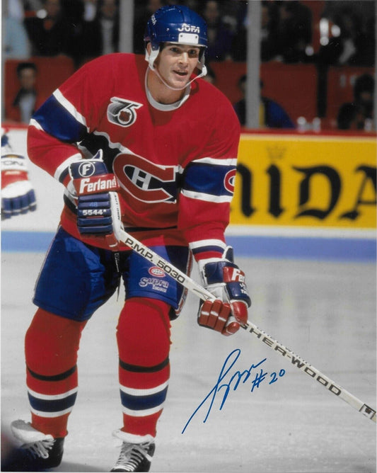 Signed Sylvain Turgeon Montreal Canadiens Autographed 8x10 Photo #2 Original
