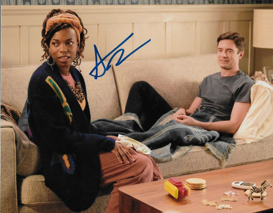 Signed Sasheer Zamata Autographed Home Economics 8x10 Photo #5 Original
