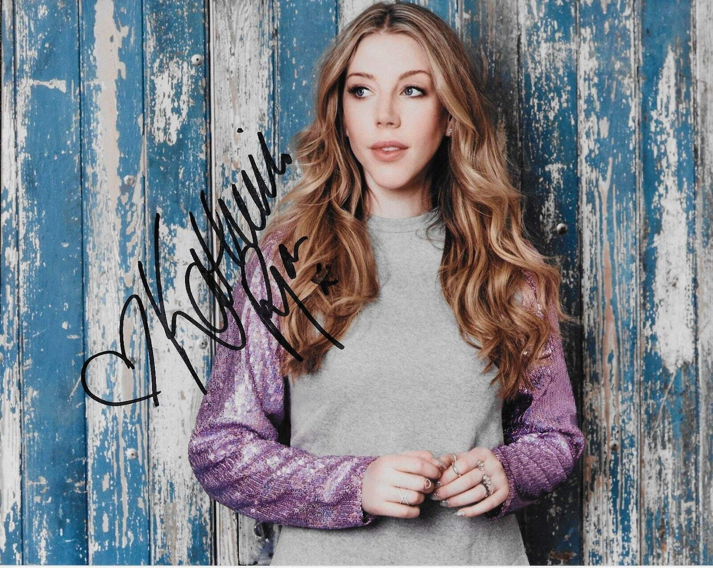Signed Katherine Ryan Actress Comedian  BBC Hair 8x10 Photo #1 Original