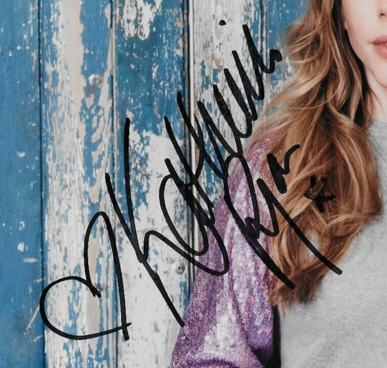 Signed Katherine Ryan Actress Comedian  BBC Hair 8x10 Photo #1 Original