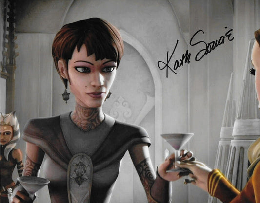 Photo dédicacée 8x10 de Kath Soucie Star Wars : The Clone Wars #6 Original