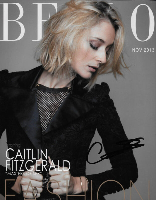Photo 8x10 autographiée de Caitlin Fitzgerald Masters of Sex #2 originale