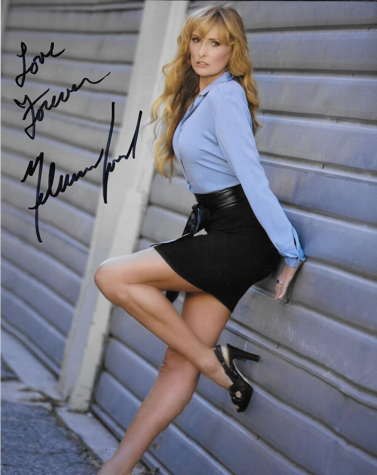 Photo 8x10 signée Melanie Good Actrice Modèle Autographiée #1 Original