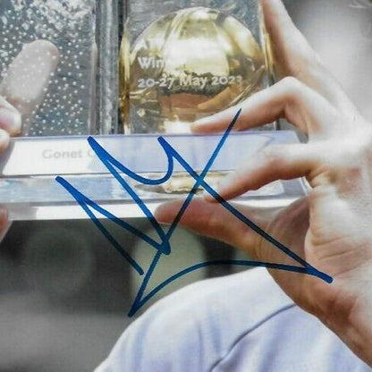Photo dédicacée 8x10 de Nicolas Jarry ATP Tennis #1 Original
