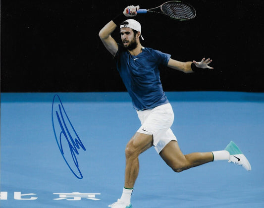 Photo autographiée 8x10 de Karen Khachanov ATP Tennis #2 originale