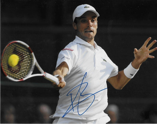 Photo autographiée 8x10 de Roberto Bautista Agut ATP Tennis #2 originale