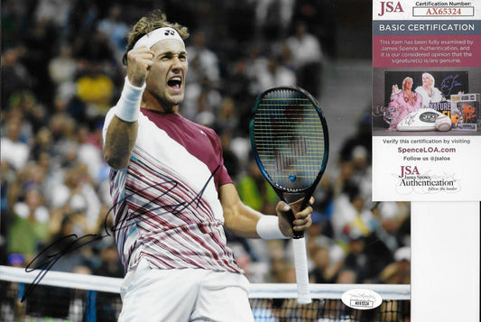 Photo 8x10 originale signée Casper Ruud ATP Tennis #3 avec authentification JSA