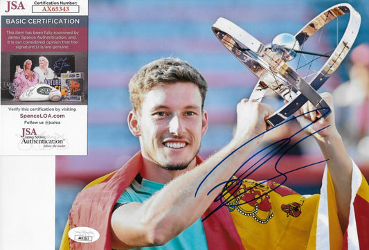 Photo 8x10 signée Pablo Carreno Busta ATP Tennis 1 Original avec authentification JSA