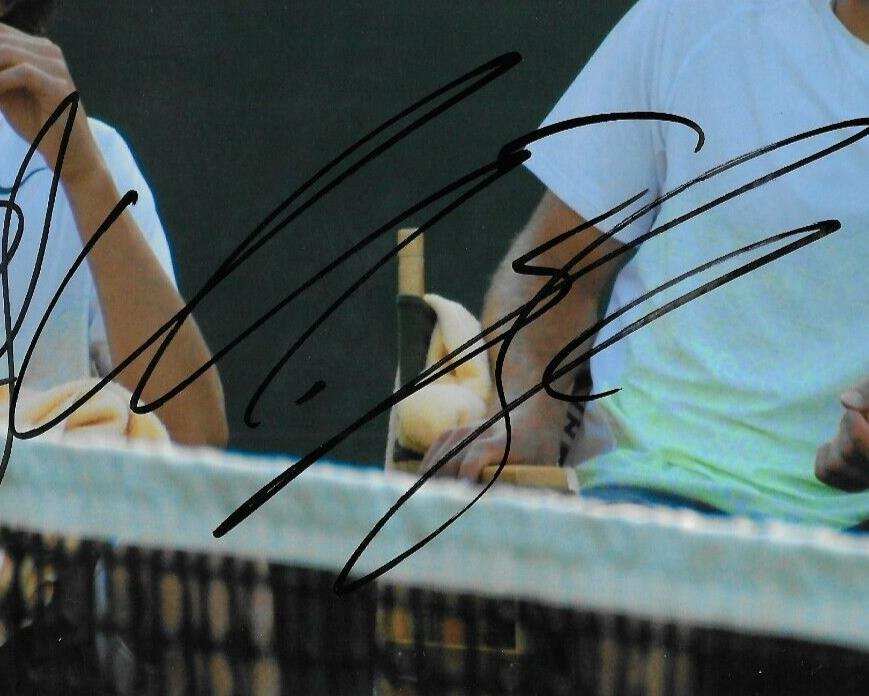 Photo 8x10 signée Mischa et Alexander Zverev ATP Tennis 4 avec authentification JSA
