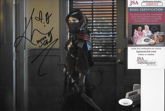 Signed Katrina Law Arrow Original Autographed 8x10 Photo #1 w JSA Authentication