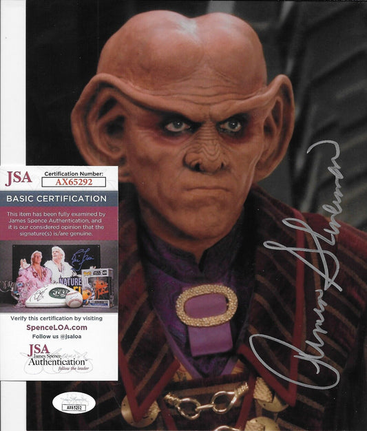 Signed Armin Shimerman Star Trek Original 8x10 Photo #2 JSA Authentication