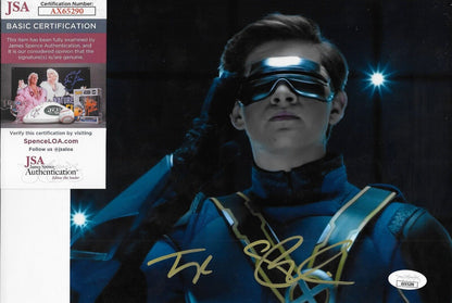 Signed Tye Sheridan Cyclops X-Men Autographed 8x10 Photo #1 w JSA Authentication