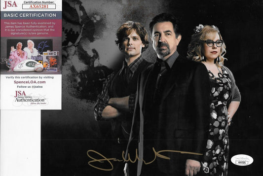Photo originale 8x10 signée Joe Mantegna Criminal Minds #1 avec authentification JSA