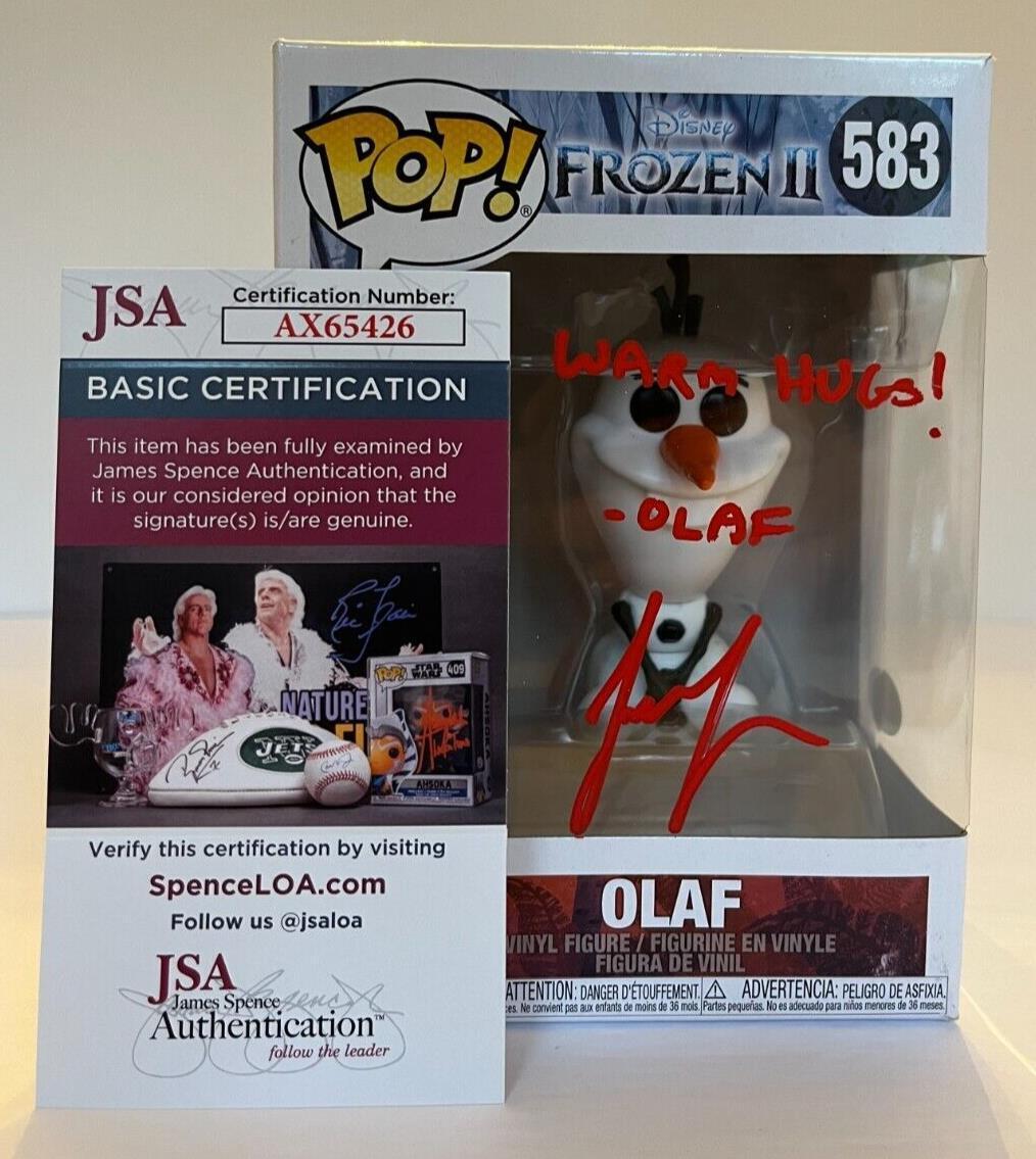 Signed Josh Gad autographed Frozen Olaf  Funko Pop JSA Cert with Proof