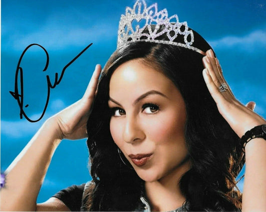 Photo autographiée 8x10 signée Anjelah Johnson Actrice Comédienne # 1 Original