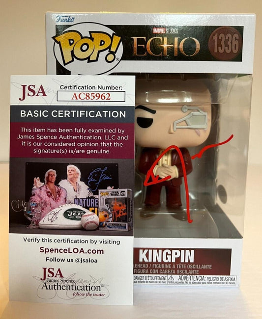 Signed Vincent D'Onofrio autographed Echo Kingpin Funko Pop JSA Cert