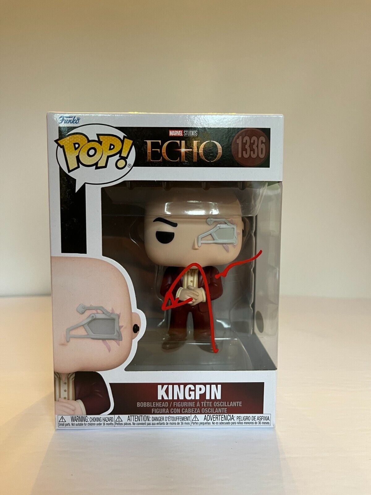 Signed Vincent D'Onofrio autographed Echo Kingpin Funko Pop JSA Cert