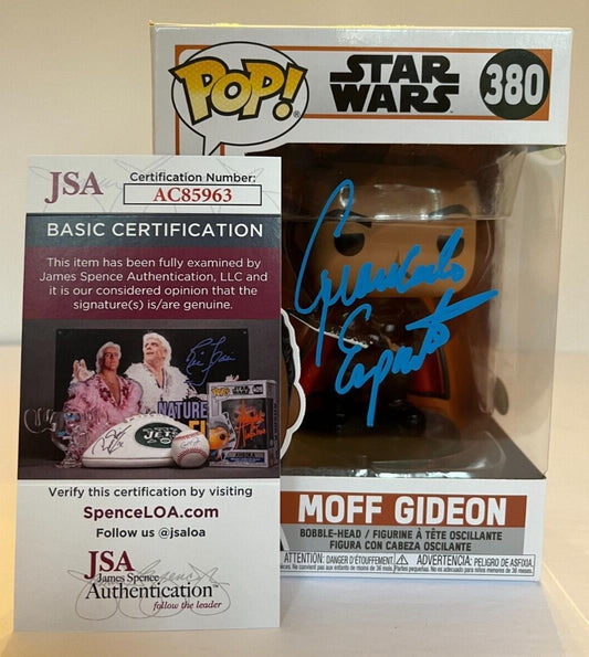 Funko Pop JSA Cert signé par Giancarlo Esposito et autographié par Star WARS Moff Gideon