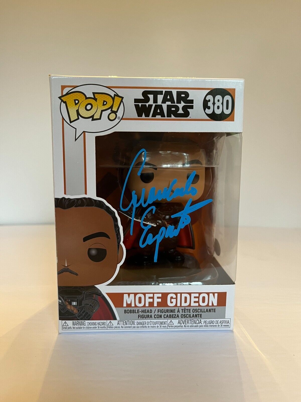 Funko Pop JSA Cert signé par Giancarlo Esposito et autographié par Star WARS Moff Gideon