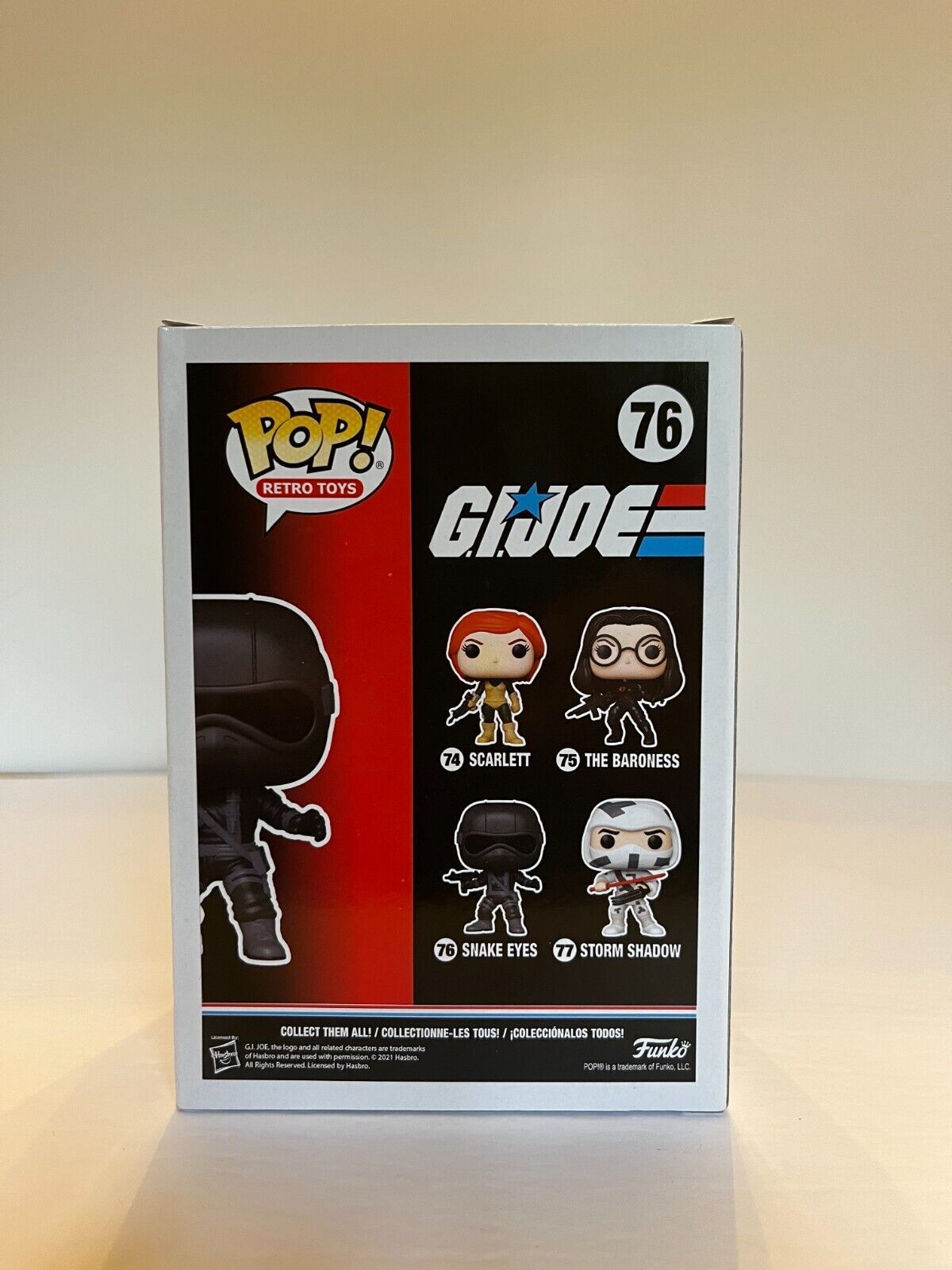 Signed Ray Park autographed G.I. Joe Snake Eyes Funko Pop JSA Cert