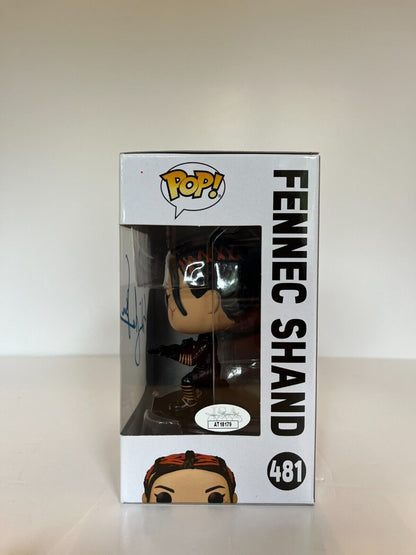 Pop Funko Star Wars Fennec Shand autographié par Ming Na Wen, certificat JSA