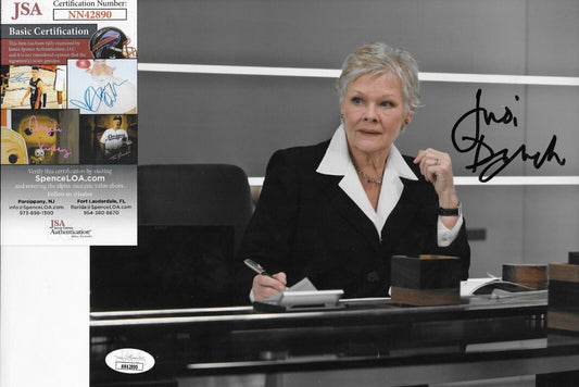 Photo originale autographiée de Judi Dench au format 8x10 #1 avec authentification JSA