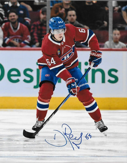 Signed David Reinbacher  Montreal Canadiens Autographed 8x10 Photo #4 Original