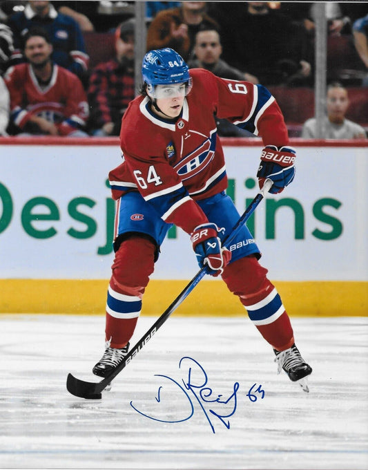 Signed David Reinbacher  Montreal Canadiens Autographed 8x10 Photo #4 Original