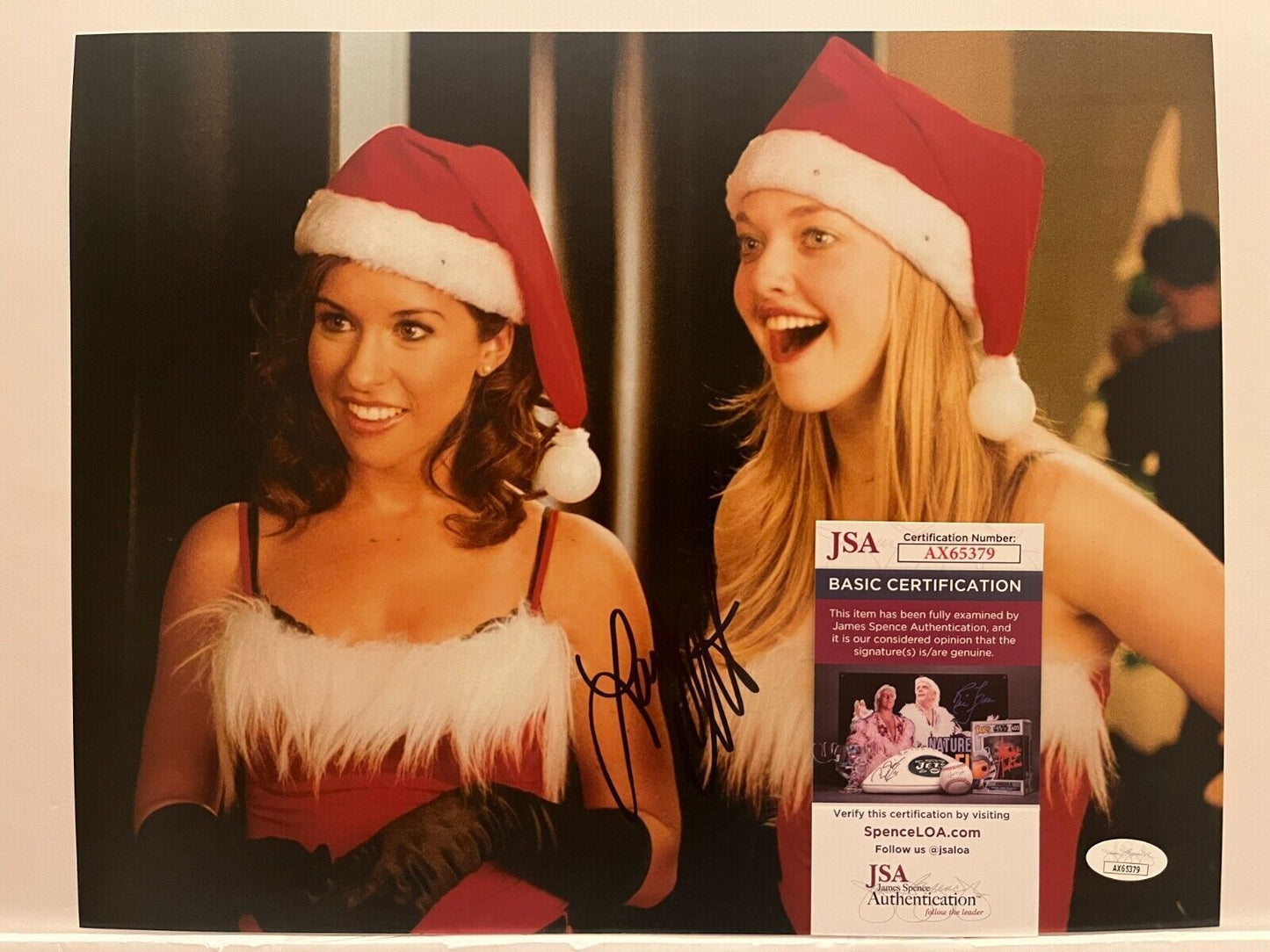 Autographed Lacey Chabert signed Mean Girls  11x14 Photo JSA Cert