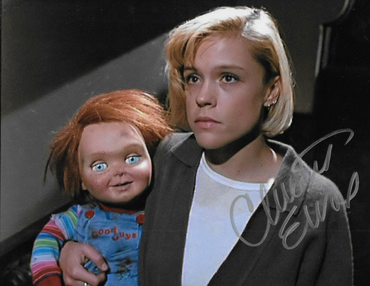 Photo dédicacée 8x10 de l'actrice Christine Elise Child's Play #1 Original