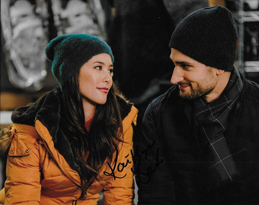 Signed Kaitlyn Leeb Actress Christmas with A View 8x10 Photo #2 Original