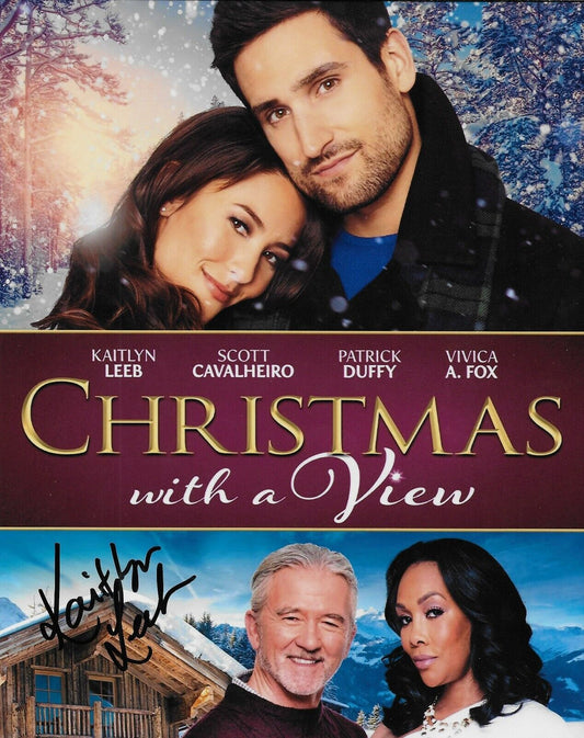 Signed Kaitlyn Leeb Actress Christmas with a View 8x10 Photo #4 Original