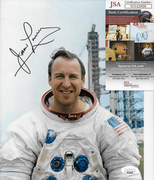 Signed Jim Lovell Astronaut Gemini Apollo Autographed 8x10 Photo #1 Original