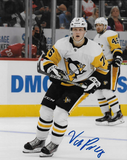 Signed Valtteri Puustinen Pittsburgh Penguins Autographed 8x10 Photo #2 Original