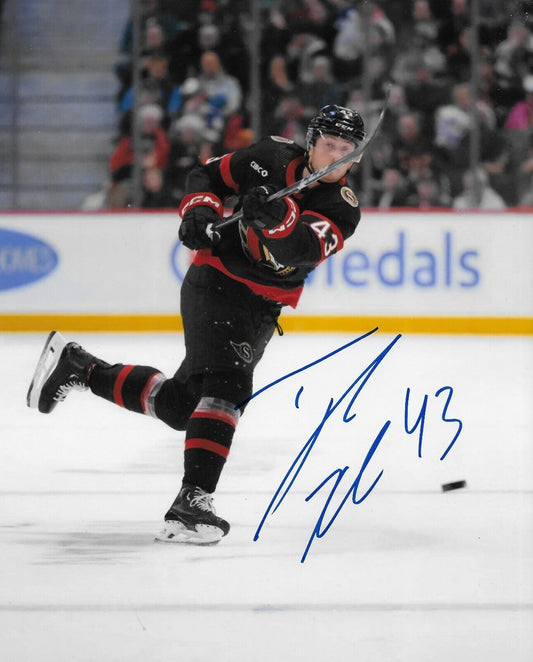 Signed Tyler Kleven Ottawa Senators Autographed 8x10 Photo #1 Original