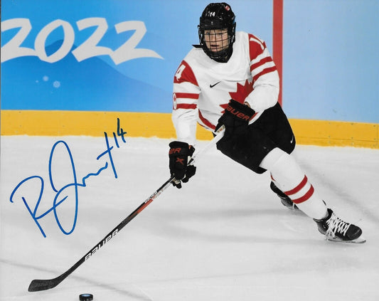 Signed Renata Fast Team Canada Womens Hockey Olympics 8x10 Photo #10 Original