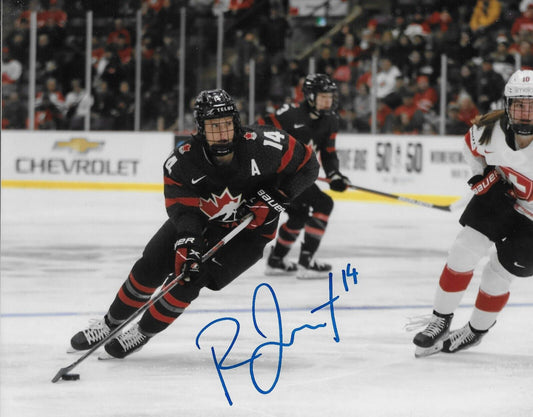 Signed Renata Fast Team Canada Womens Hockey Olympics 8x10 Photo #12 Original