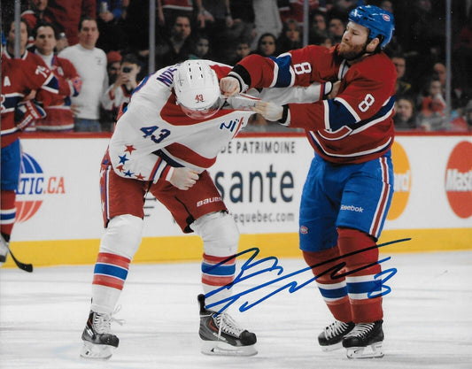 Signed Brandon Prust Montreal Canadiens Autographed 8x10 Photo #1 Original