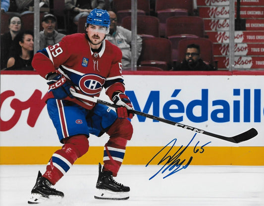 Photo autographiée 8x10 signée Zack Hayes par les Canadiens de Montréal #1