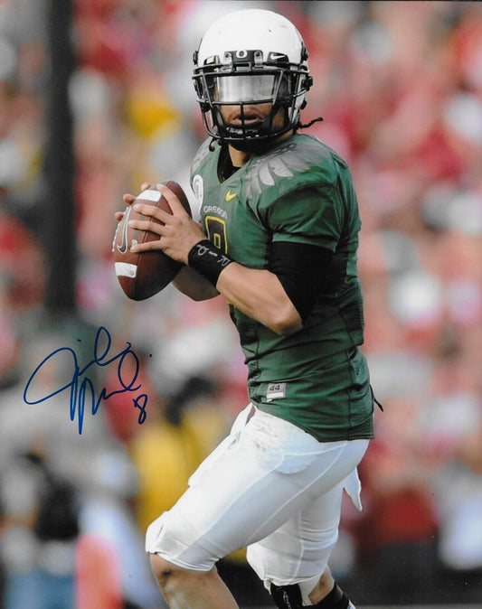 Photo originale signée Jeremiah Masoli des RedBlacks d'Ottawa, Ducks de l'Oregon, 8x10, n° 2