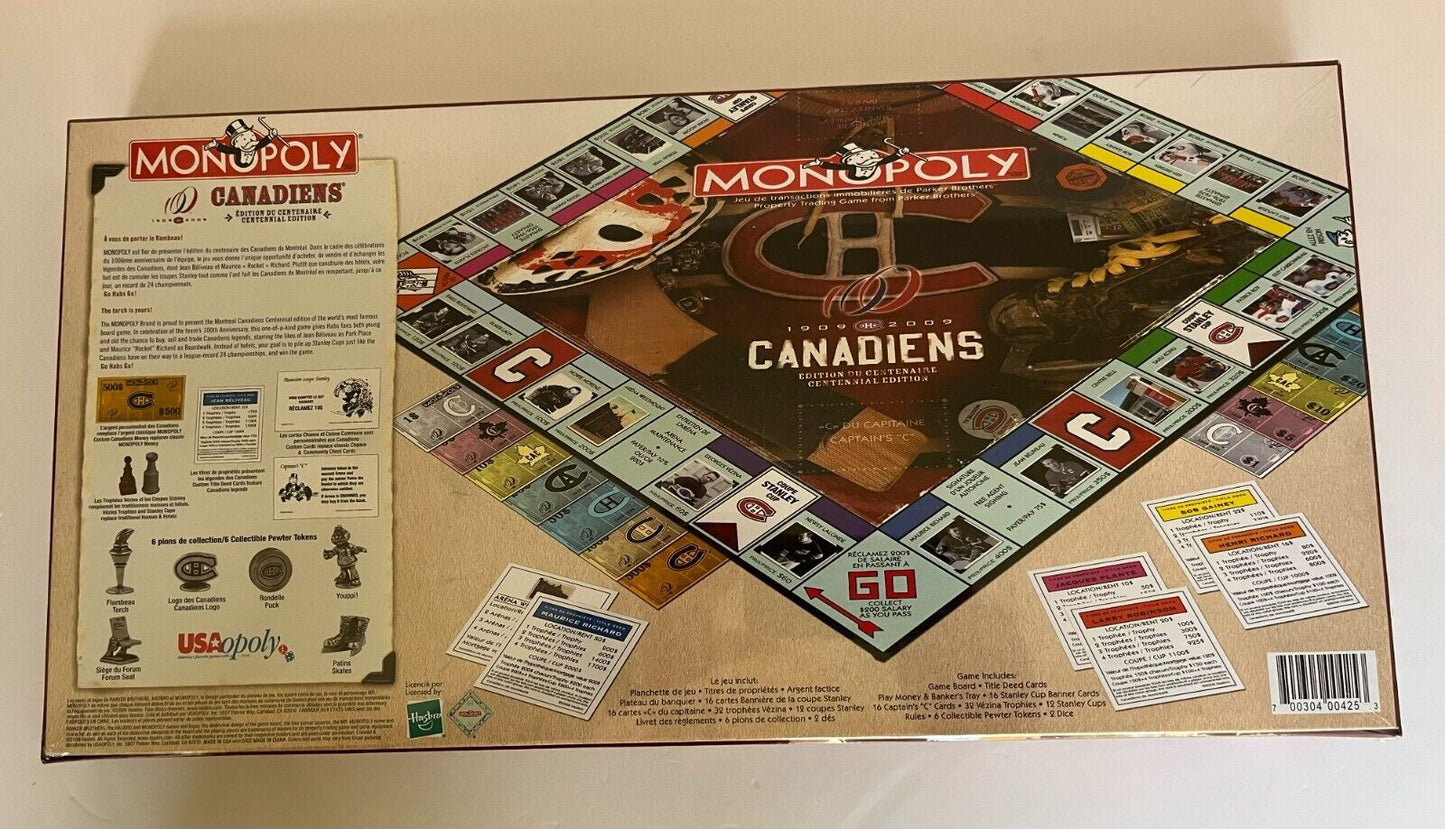 Édition de collection du Monopoly du centenaire des Canadiens de Montréal 2009, nouvelle boîte