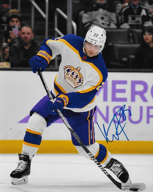 Photo 8x10 autographiée de Kevin Fiala des Los Angeles Kings #1 originale