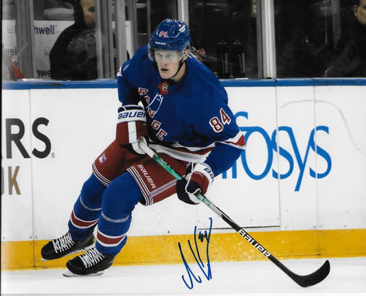 Signed Adam Edstrom New York Rangers Autographed 8x10 Photo #1 Original