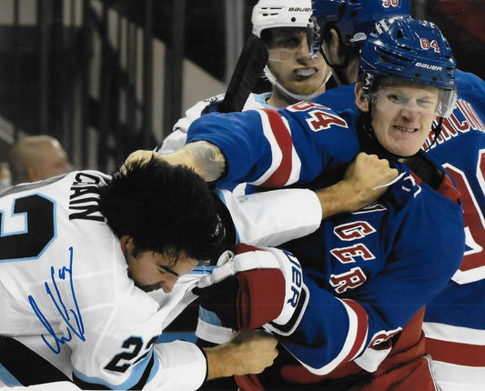 Signed Adam Edstrom New York Rangers Autographed 8x10 Photo #2 Original