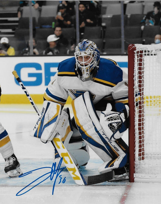 Signed Joel Hofer St. Louis Blues Autographed 8x10 Photo #2 Original