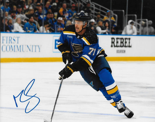 Signed Mathieu Joseph St. Louis Blues Autographed 8x10 Photo #1 Original