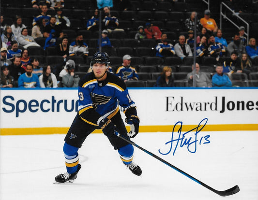 Signed Alexei Toropchenko St. Louis Blues Autographed 8x10 Photo #1 Original