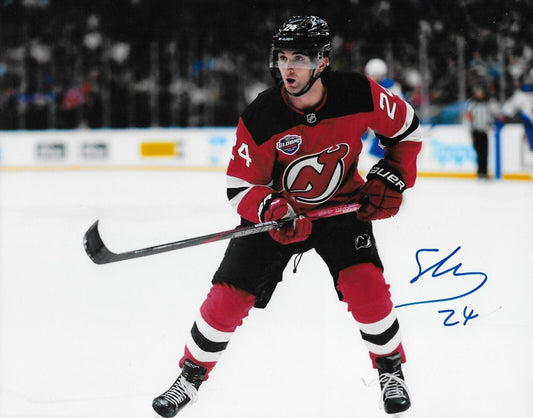 Signed Seamus Casey  New Jersey Devils Autographed 8x10 Photo #1 Original