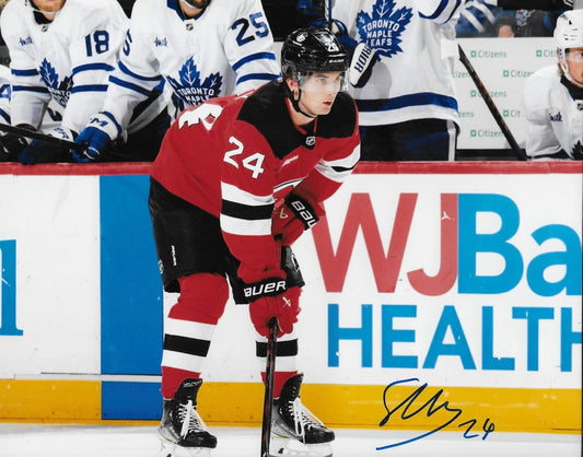 Signed Seamus Casey  New Jersey Devils Autographed 8x10 Photo #3 Original