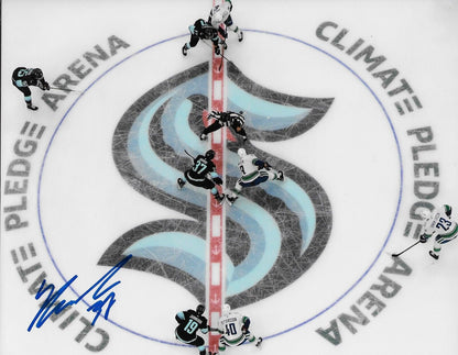 Signed Yanni Gourde Seattle Kraken Autographed 8x10 Photo #3 Original